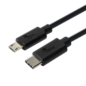 Cable con conector Tipo C macho a micro-USB macho