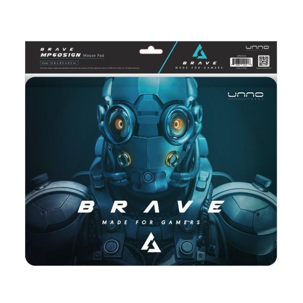 Unno, Mouse Pad Gaming Brave 27x32 cm --MP6051GN--