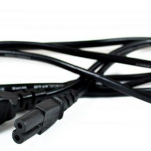 Cable de alimentación para laptop con enchufe NEMA de 2 clavijas a conector hembra de 2 ranuras