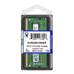 Memoria RAM DDR4 SDRAM De 8GB, SO-DIMM De 260 Espigas, KVR26S19S8/8 Kingston